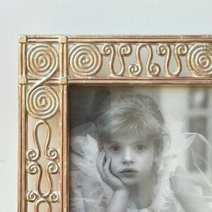 Vintage Picture Frame Silver/Gold 3.5x5 Ornate Old World French Cottagecore